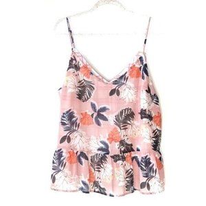 Camisole Tropical Leaf Size Extra Large